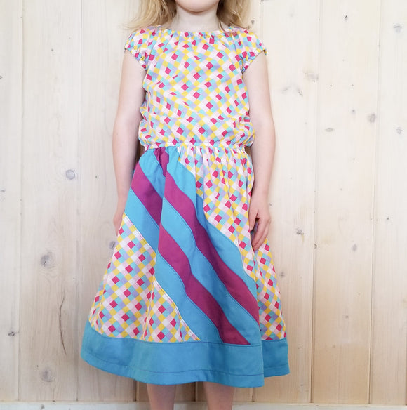 Abby's Rainbow River - Abby's Rainbow Skirt + Abby's River Blouse Bundle