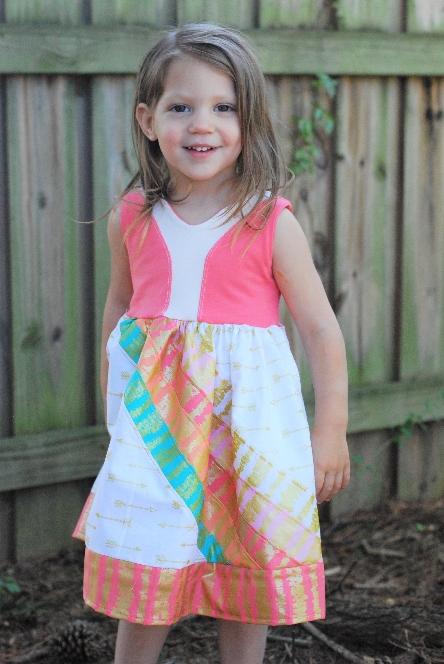 Abby's Rainbow Water - Abby's Watercolor Dress + Abby's Rainbow Skirt Bundle